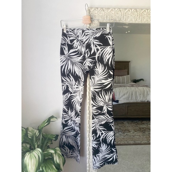 Zara Jacquard Tropical Printed Pull On Pants - Picture 2 of 7